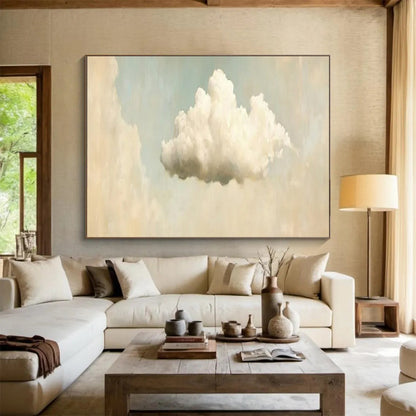“Lone Cloud Dream” – Soft whites, creams, light blues centered on a fluffy, isolated cloud CT1698