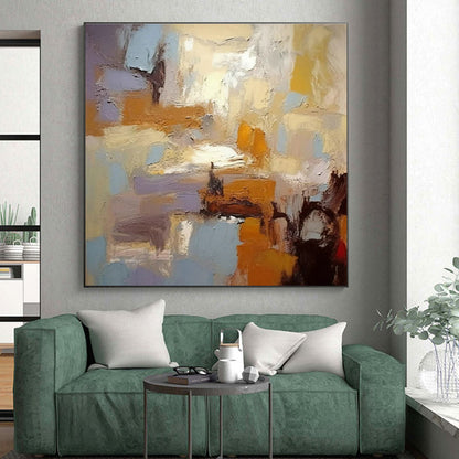“Soft - Toned Abstract Impasto”，Abstract Impasto Art CT0608