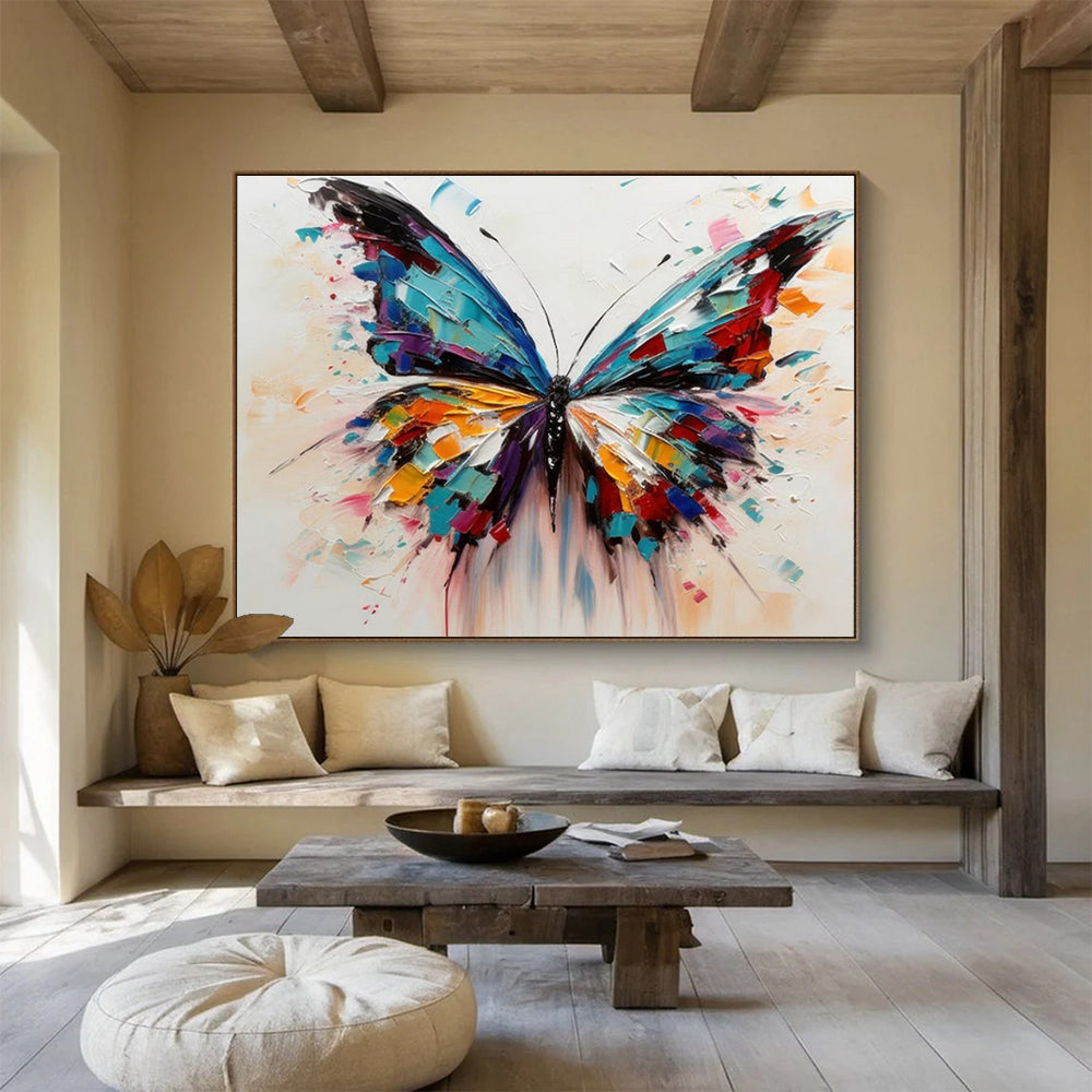 “Colorful Butterfly” - A 3D - like butterfly with vibrant color blocks CT1642