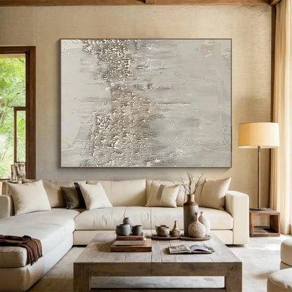 “Textured Gray Layers” Abstract Acrylic Art CT0270