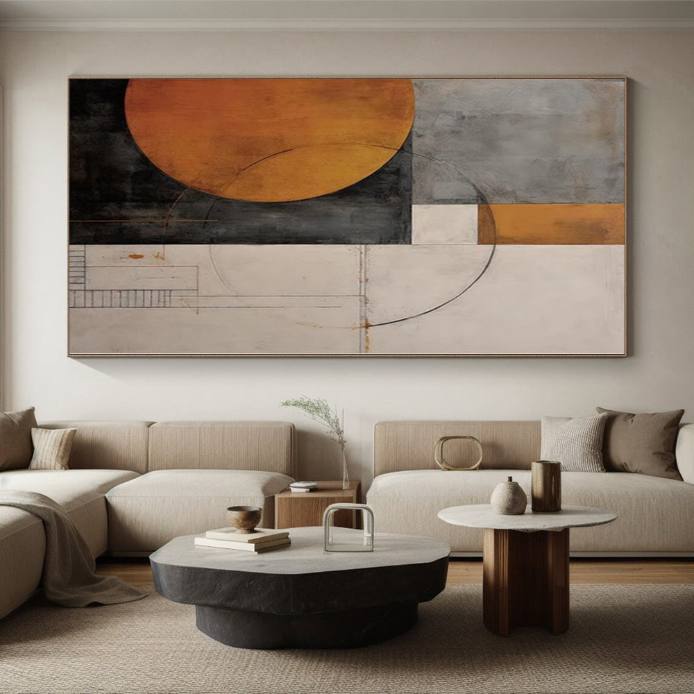 “Geometric Color Blocks” Abstract Acrylic Art CT0246