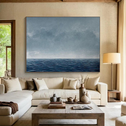 Calm seascape with a smooth horizon and a gradient sky CT1668