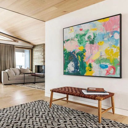 Mixed - color abstract with circular and linear forms CT1683