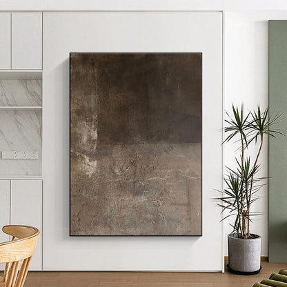 “Earthy Textured Canvas”，Abstract Textural Acrylic Painting CT0549
