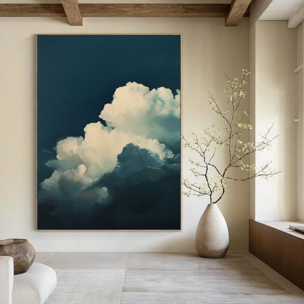 “Midnight Sky Clouds” - Surrealist Impressionist Painting On Canvas DTP015