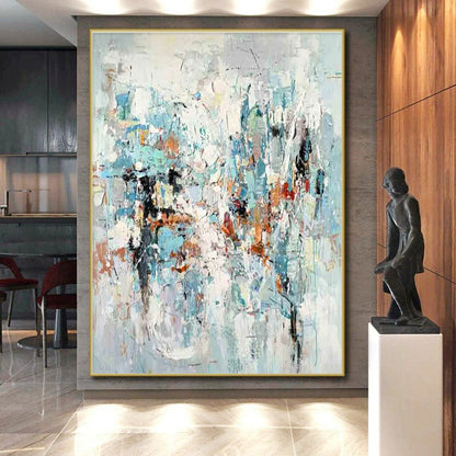 “Soft Color Fusion” ，Pastel Abstract Painting CT0890