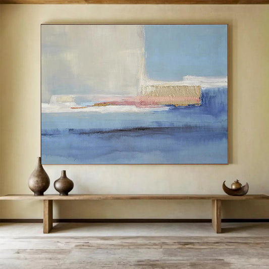 “Minimalist Color Field” Abstract Minimalist Painting On Canvas DKH407