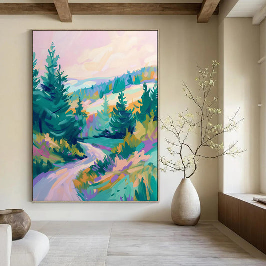 “Colorful Mountain Path” - Contemporary Landscape CT2014
