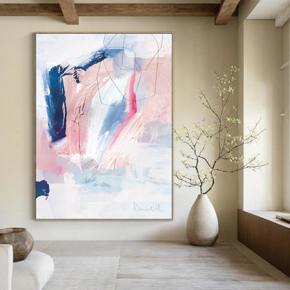 “Pastel Abstract Layers” - Abstract Expressionist Painting On Canvas DTP155