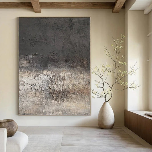 “Weathered Textured Abstract” ，Abstract Textured Acrylic Painting CT0947