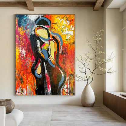 “Colorful Abstract Figure” – Abstract Figurative Painting CT1196