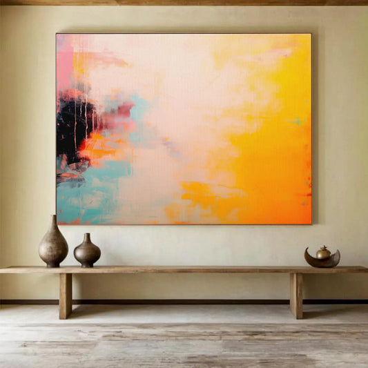“Vibrant Color Fusion” Abstract Acrylic Painting On Canvas DKH471