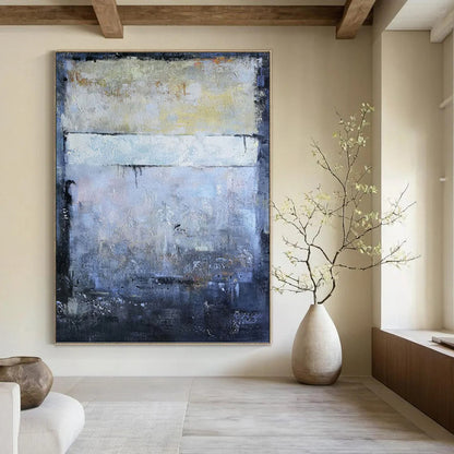 “Gray Layers” - Shades of Gray Abstract Painting On Canvas DKH1575