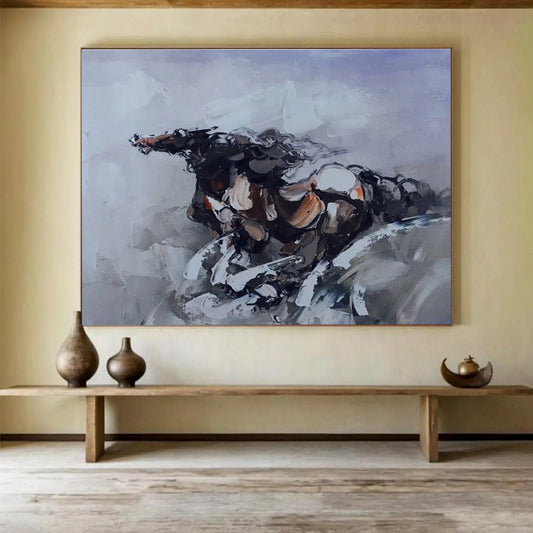 Expressive Horse Abstract Painting On Canvas DKH306