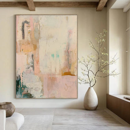 “Pastel Abstract” ，Abstract Expressionist Acrylic Painting CT0942