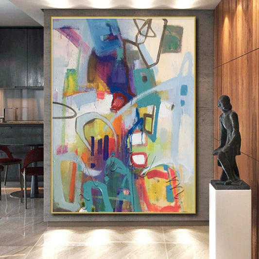 “Colorful Urban Abstract” ，Urban Abstract Mixed - Media CT0887