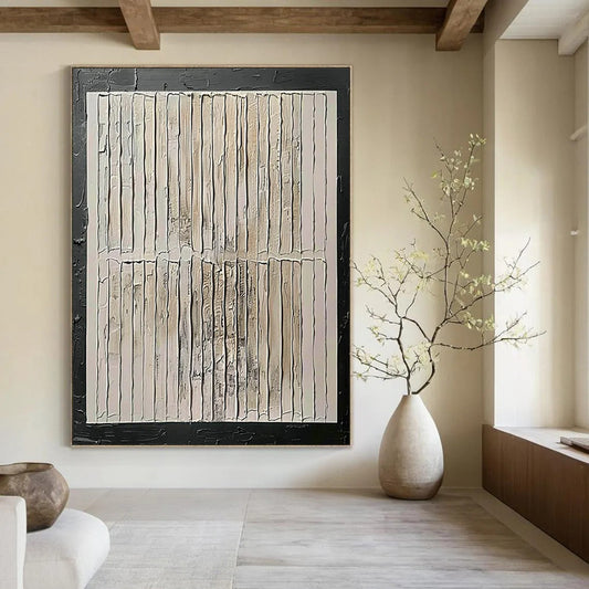 “Textured Neutral Abstract” - Abstract Painting On Canvas CT2352