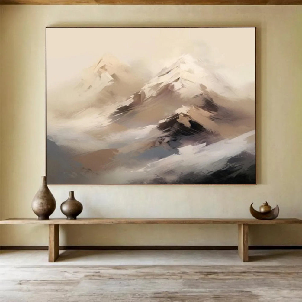 Abstract Mountain Landscape Painting On Canvas DKH325