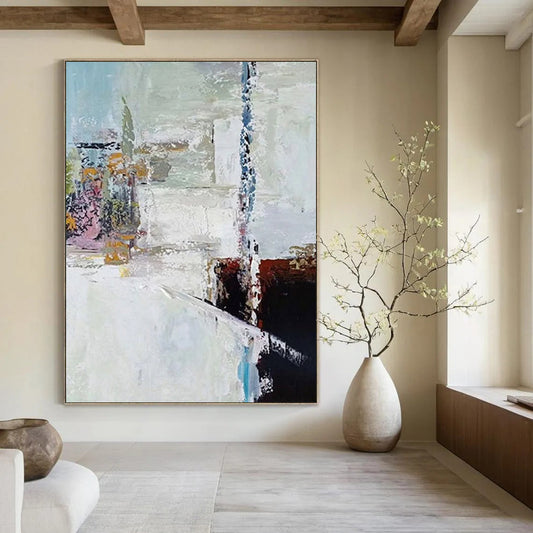 “Colorful Abstract Fragment” - Abstract Expressionist Painting On Canvas DTP040