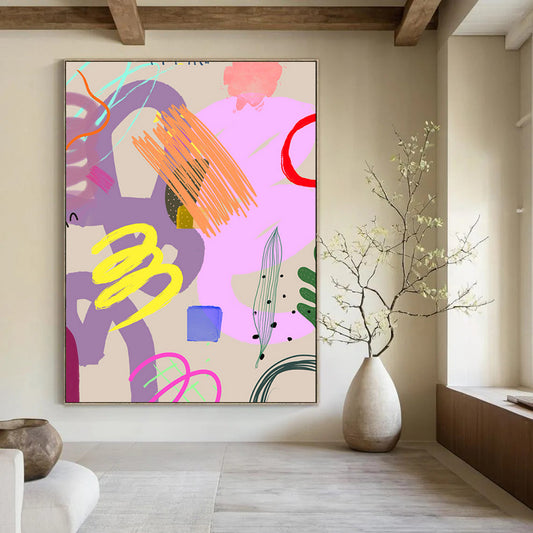 “Colorful Abstract Doodles” - Fun Abstract Art CT2008