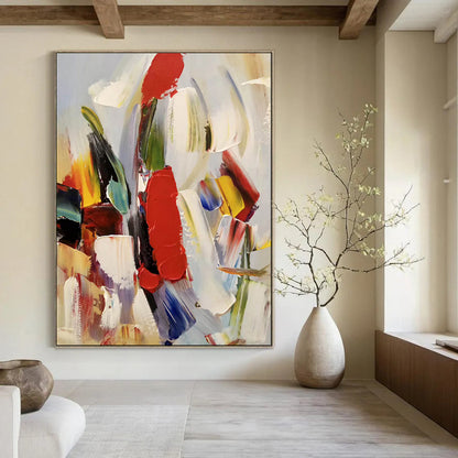 Color Explosion Abstract Expressionist Masterpiece CT1955