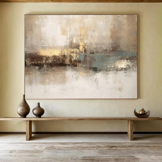 “Earthy Tones Abstract” Abstract Painting On Canvas DLZ070