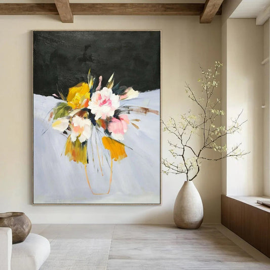 “Vibrant Flower Bouquet” - Expressive Floral Painting CT1995