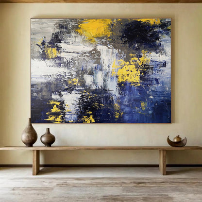 Dynamic Abstract Waters - Abstract Expressionist Painting On Canvas DKH649
