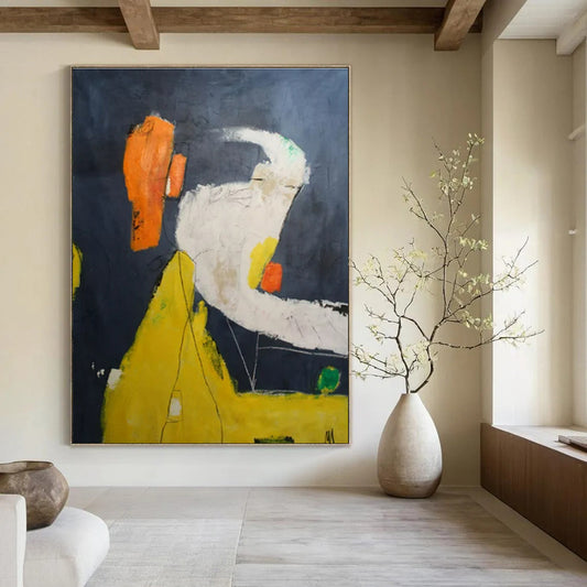 Dark - Background Color - Block Abstraction - Minimalist Abstract - Style Acrylic Painting CT1412