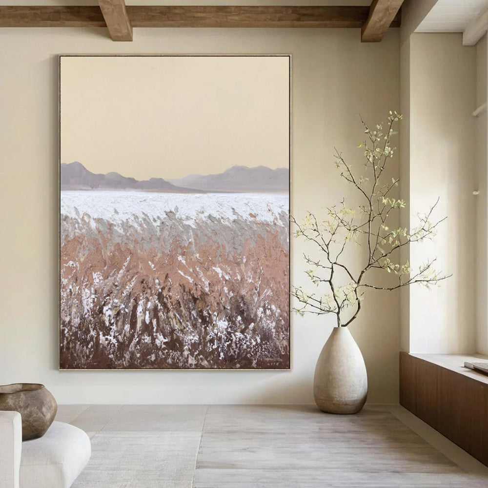 “Desert Hues Landscape” – Textured Abstract Landscape Oil CT2090