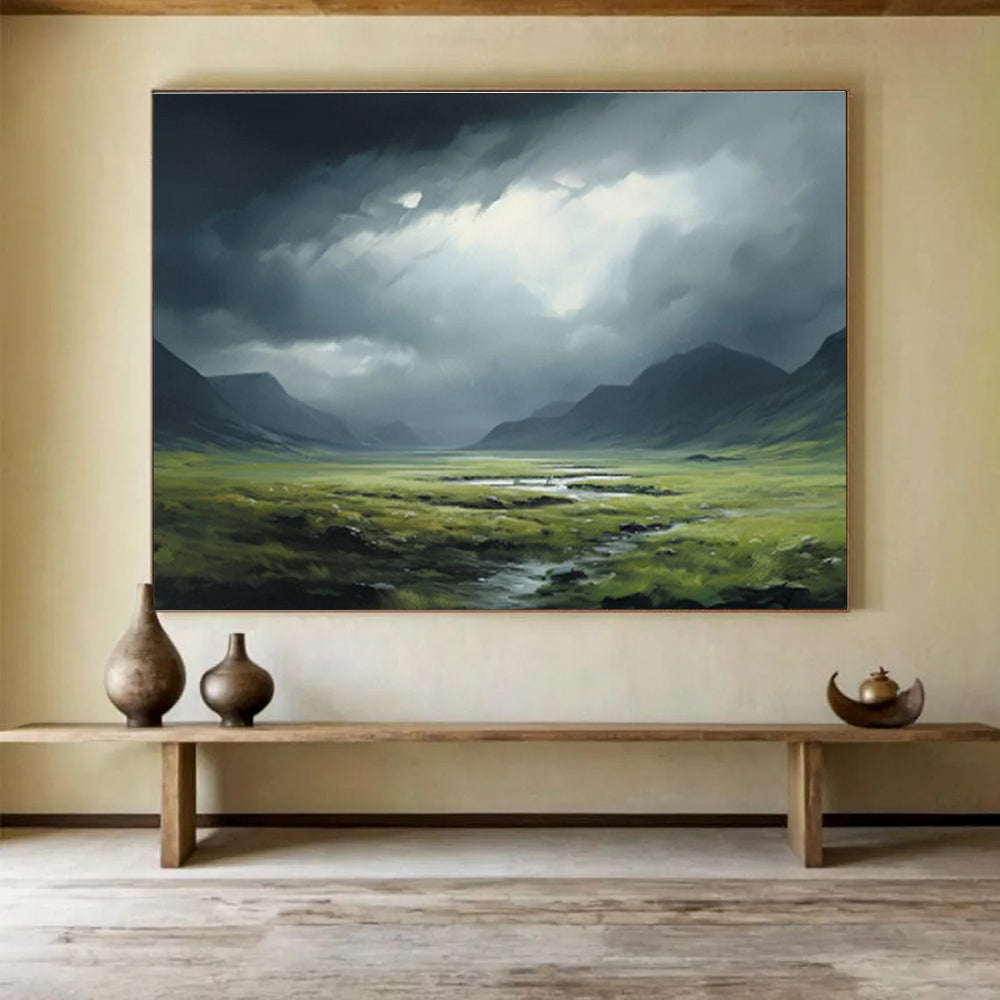 “Dark and Light Landscape” Painting On Canvas DKH170
