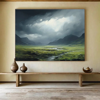 “Dark and Light Landscape” Painting On Canvas DKH170