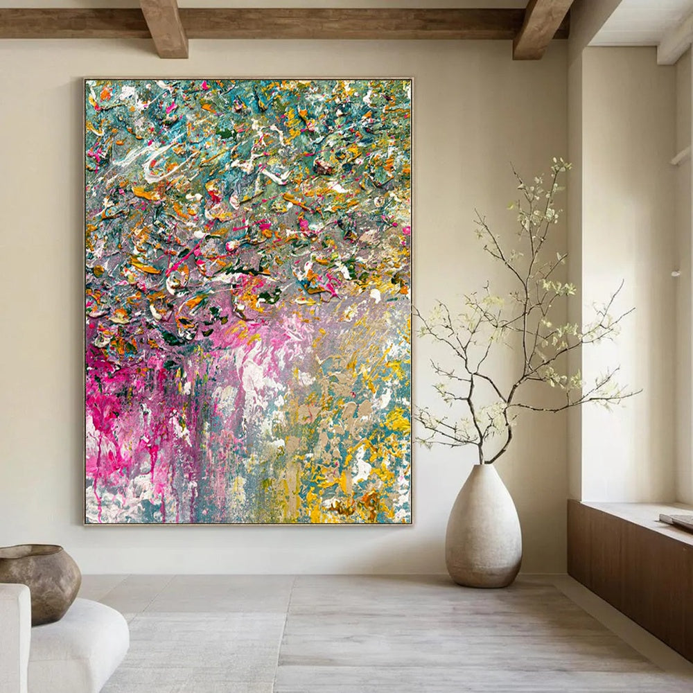 Color - Drenched Landscape - Abstract Impasto Art CT1228