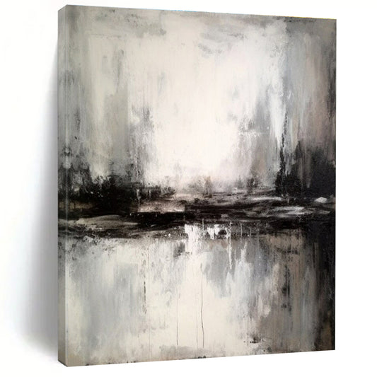 “Monochrome Abstract Landscape”，Abstract Monochrome Art CT0623