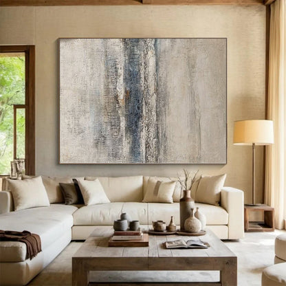 “Neutral Textured Layers” - Abstract Work with Grays, Blues, Browns CT0099