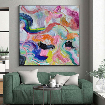 “Colorful Swirl Abstract” - Abstract Expressionist Art CT0479