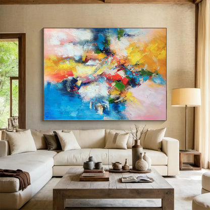 “Vibrant Abstract Fusion” Expressionistic Acrylic Art CT0227