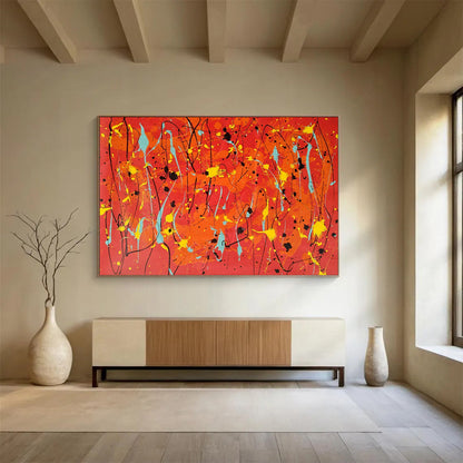 “Vibrant Splash Symphony” – Abstract Acrylic Painting CT1725