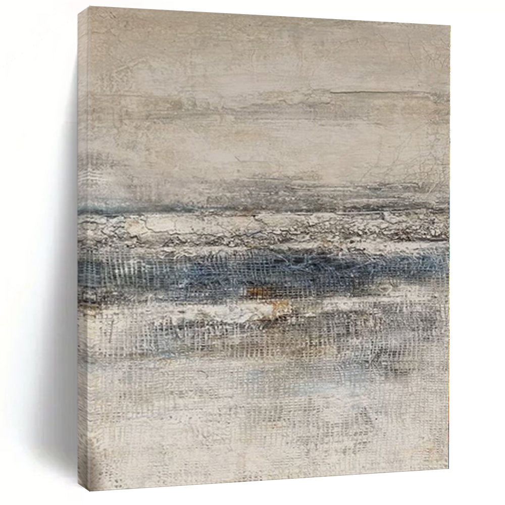 “Neutral Textured Layers” - Abstract Work with Grays, Blues, Browns CT0099