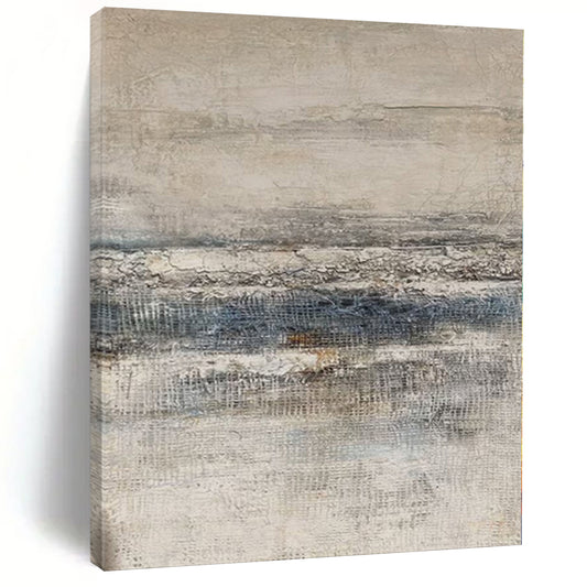 “Neutral Textured Layers” - Abstract Work with Grays, Blues, Browns CT0099