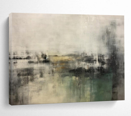“Muted Tones Abstract Landscape” – Abstract Acrylic Painting CT1722