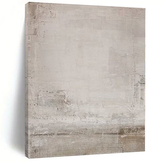 “Beige - Gray Textured Minimalism” Abstract Acrylic Work CT0121
