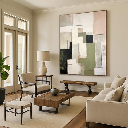 “Multicolor Geometric Mosaic” - Abstract Geometric Art CT0396