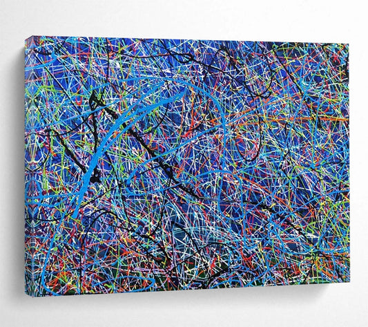“Colorful Web of Dreams” – Abstract Acrylic Painting CT1726