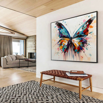 “Colorful Butterfly” - A 3D - like butterfly with vibrant color blocks CT1642