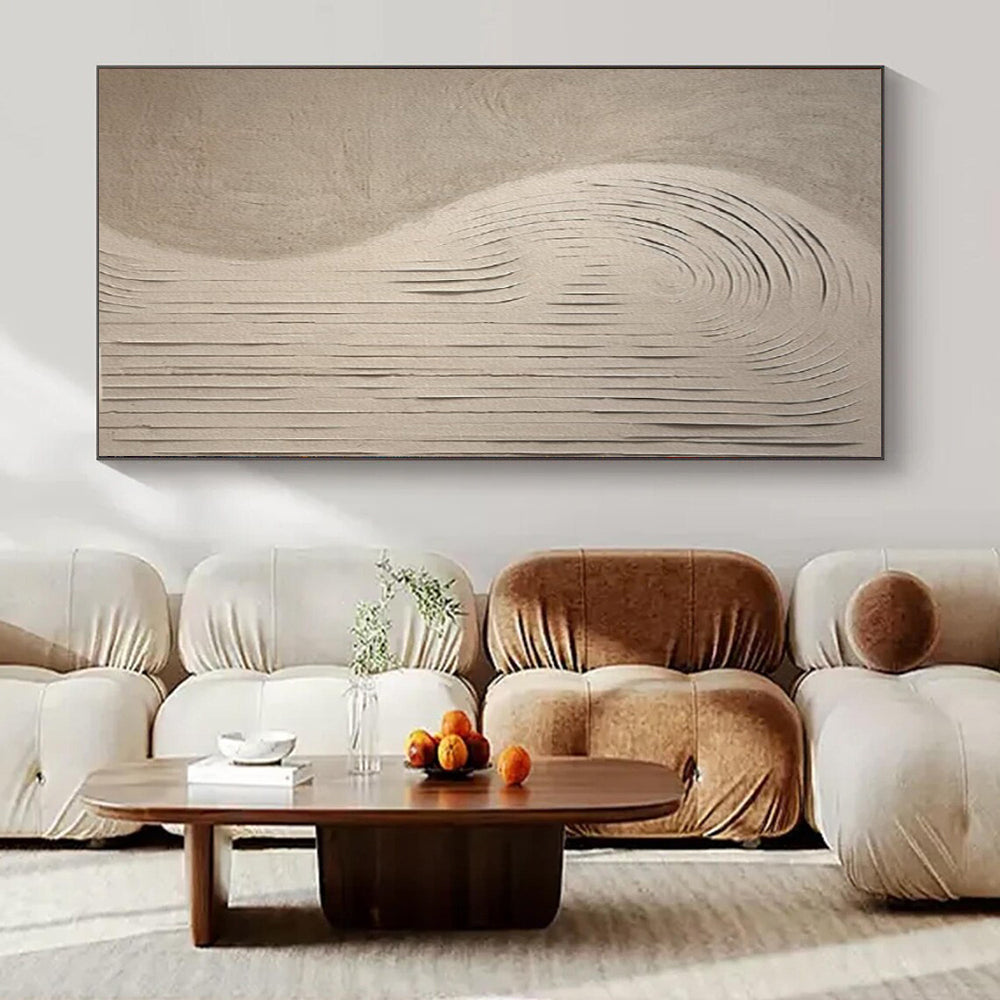 “Curved Textured Abstract” ，Abstract Textured Relief Art CT0958