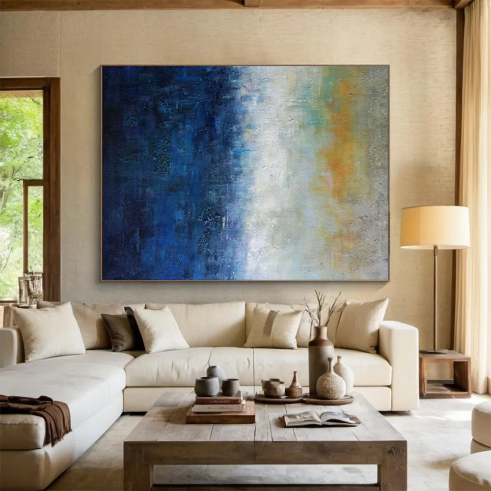 “Gradient Sea Abstract” ，Abstract Acrylic Painting CT0884