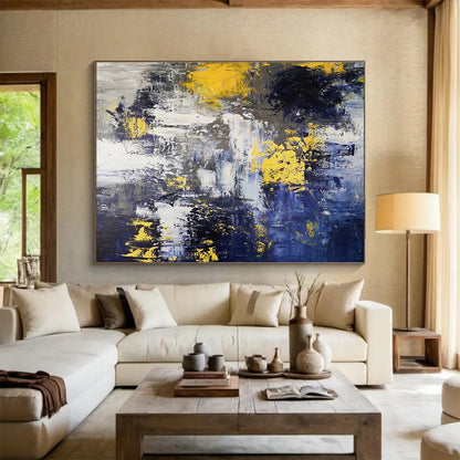 Dynamic Abstract Waters - Abstract Expressionist Painting On Canvas DKH649