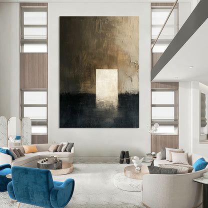 “Dark Tonal Doorway” - Abstract Surrealist - Style Painting On Canvas DTP008