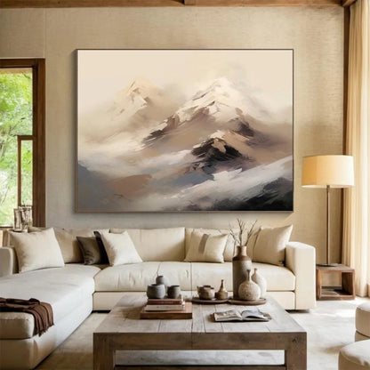 Abstract Mountain Landscape Painting On Canvas DKH325